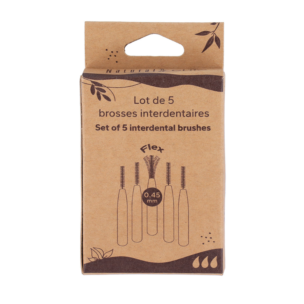 Set de 5 Perii Interdentaire - Bambus