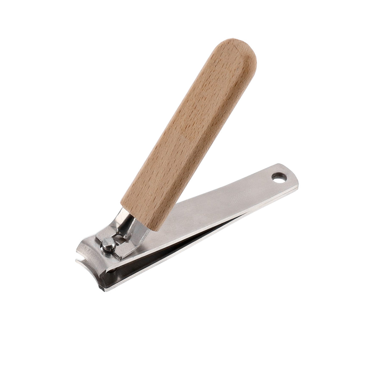 Tăietor de Unghii din Lemn/Oțel Inoxidabil - Natural