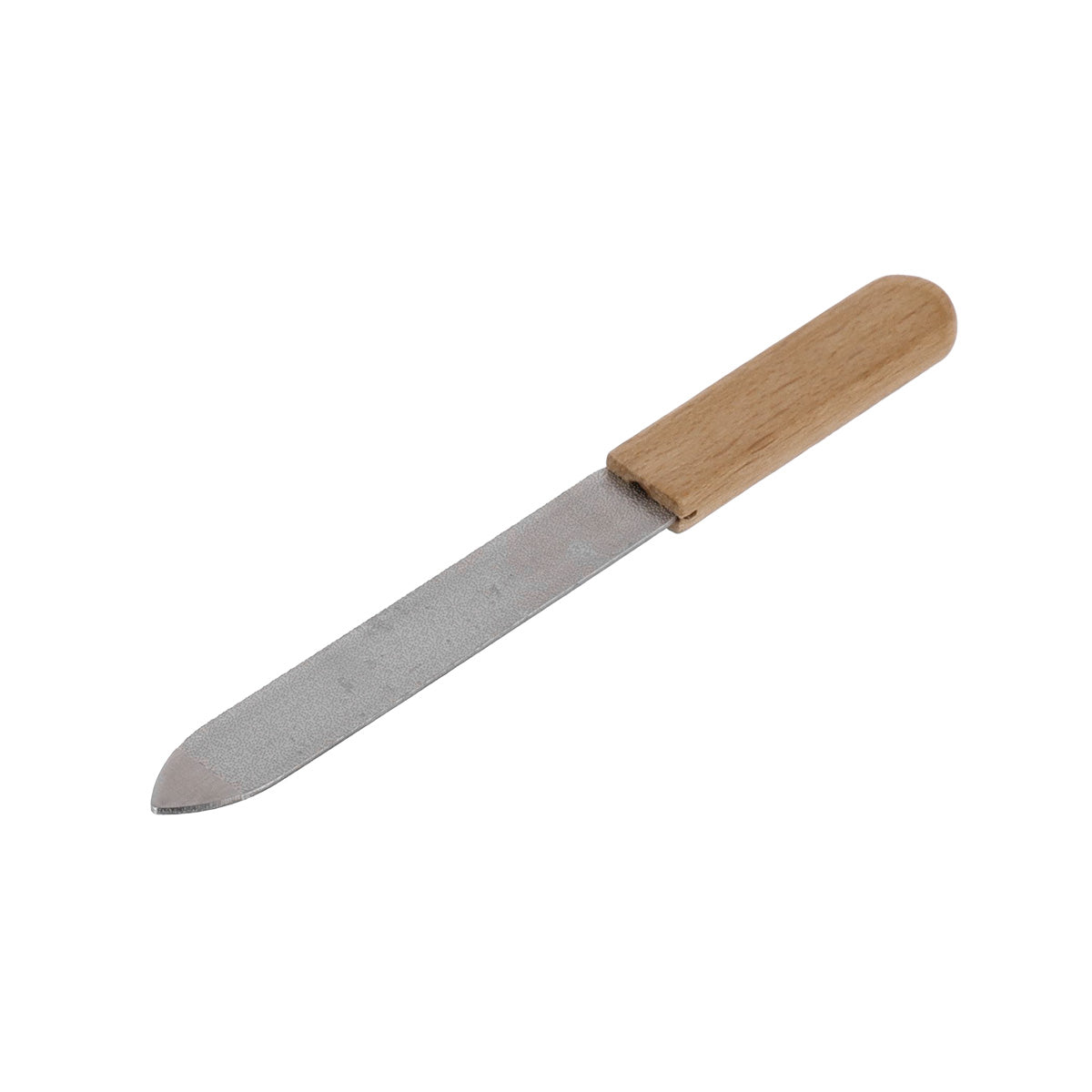Pilă de Unghii din Lemn de Pin și Oțel Inoxidabil - Natural