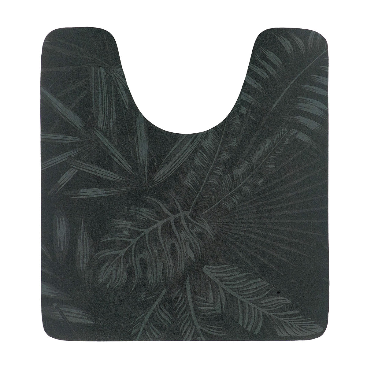 Covoraș Toaletă Essential Nature 45x50 CM - Negru/Frunze