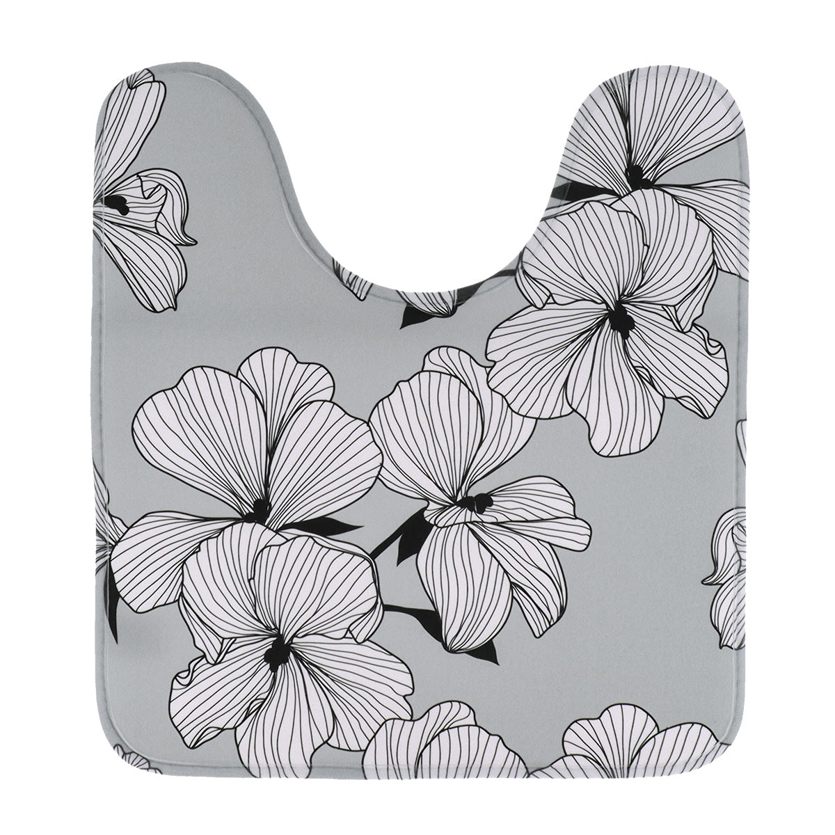 Covoraș Toaletă Microfibră 45x75 Cm - Grey Ecrin