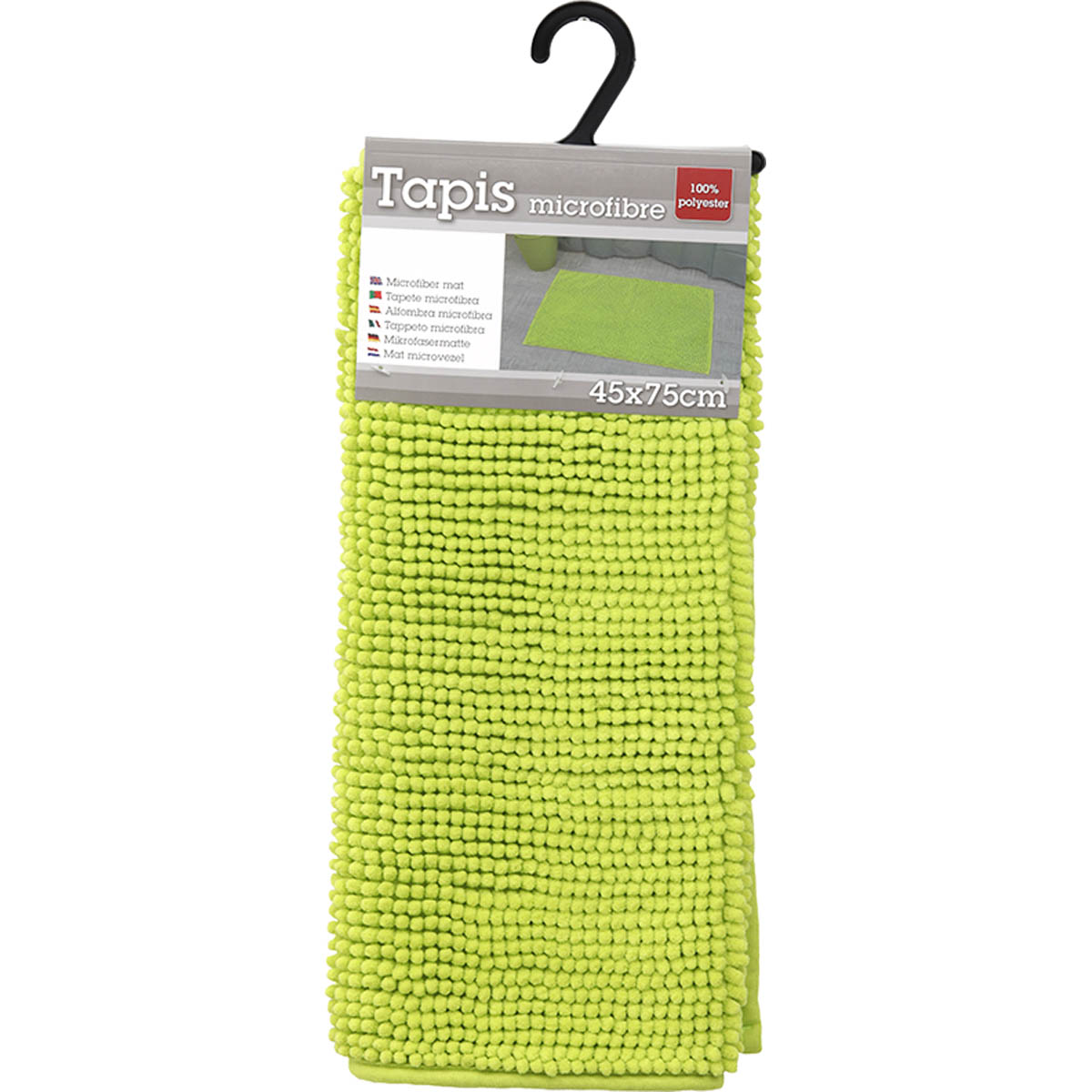 Covoraș Baie Microfibră 45x75 CM - Anis | Design Antiderapant