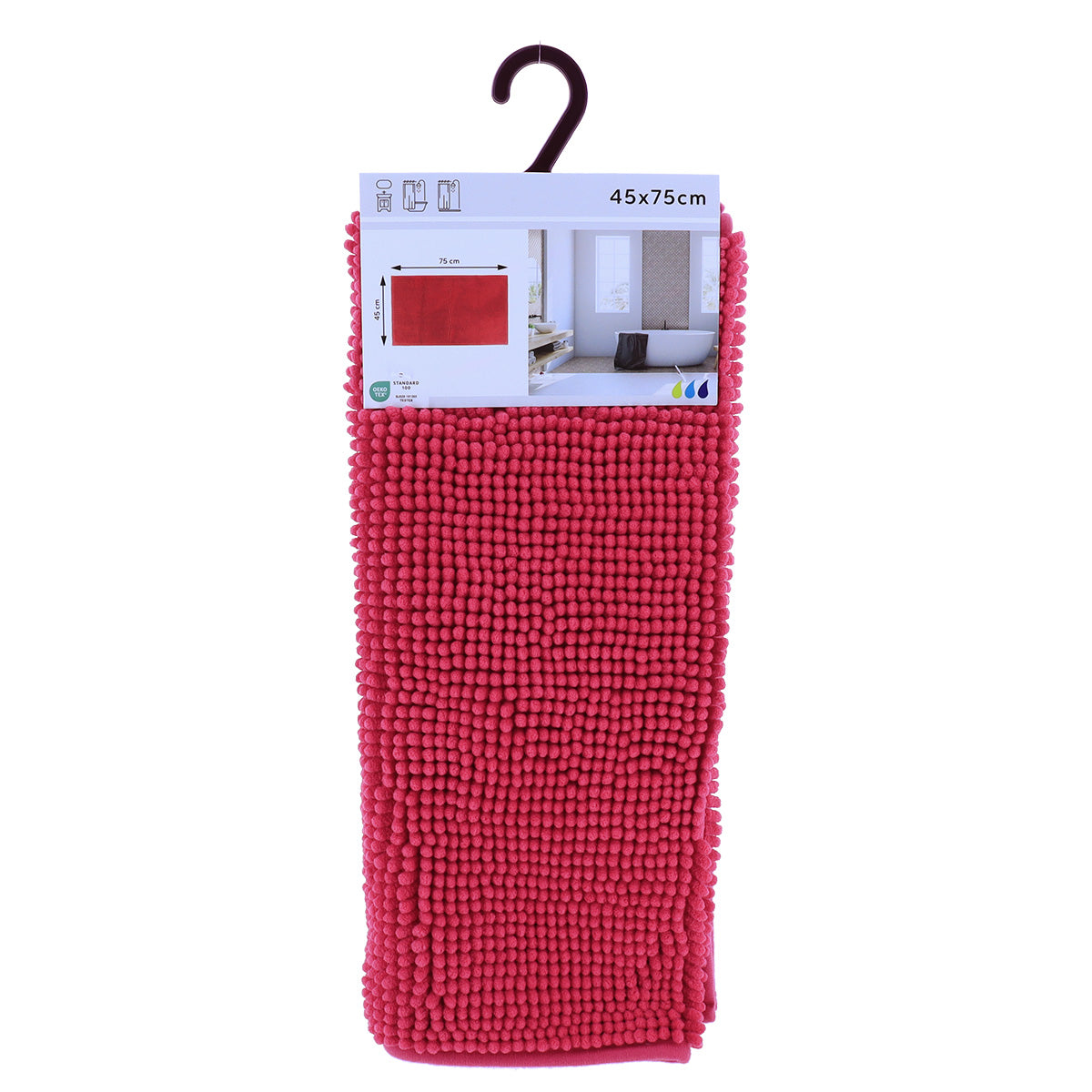 Covoraș Baie Microfibră 45x75 CM - Roșu | Energie și Stil