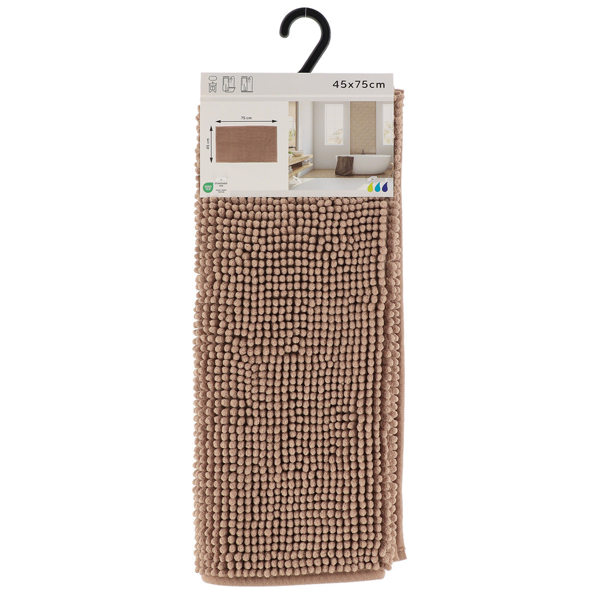 Covoraș Baie Microfibră 45x75 CM - Cappuccino | Design Modern și Practic
