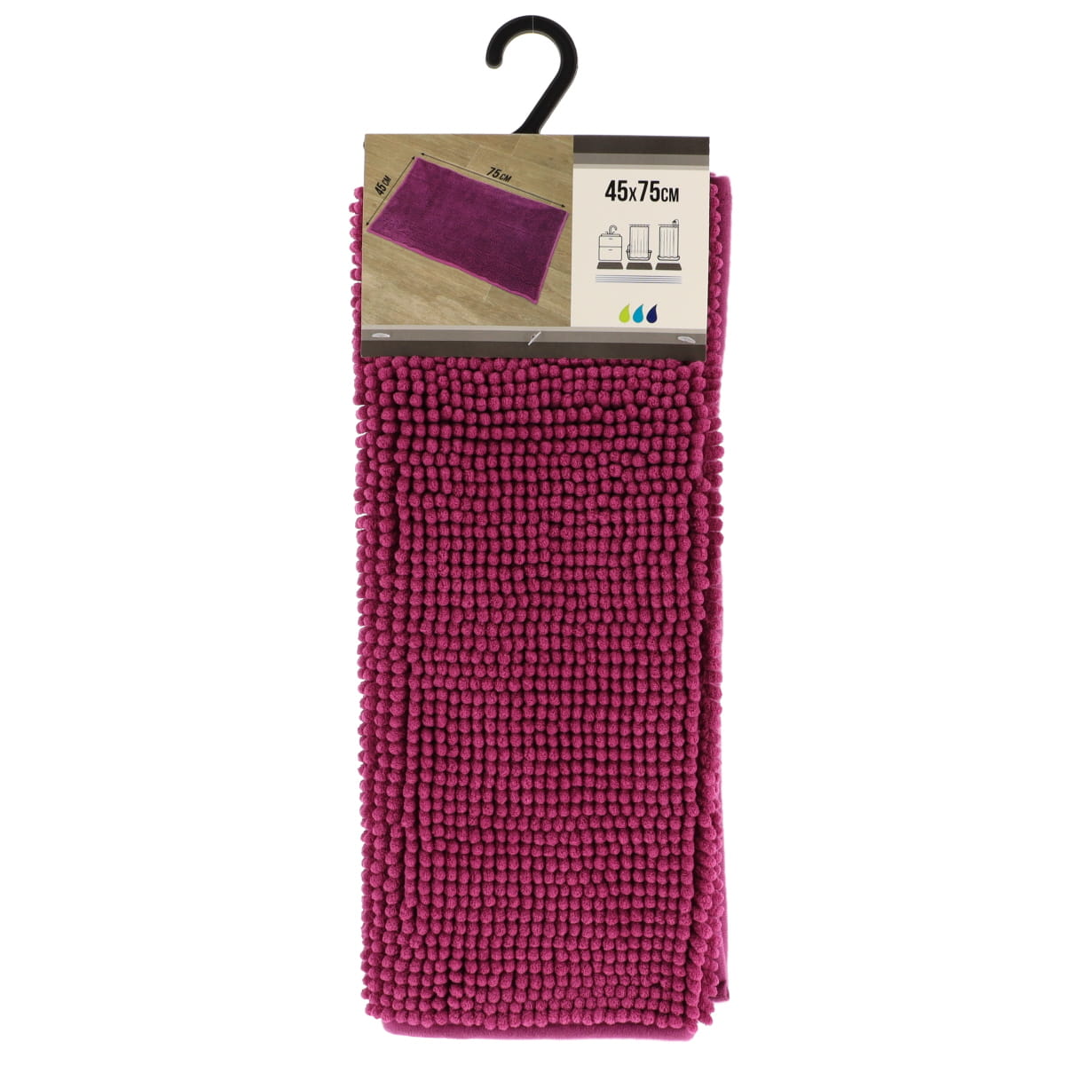 Covoraș Baie Microfibră 45x75 CM - Purple Închis | Note Vibrante