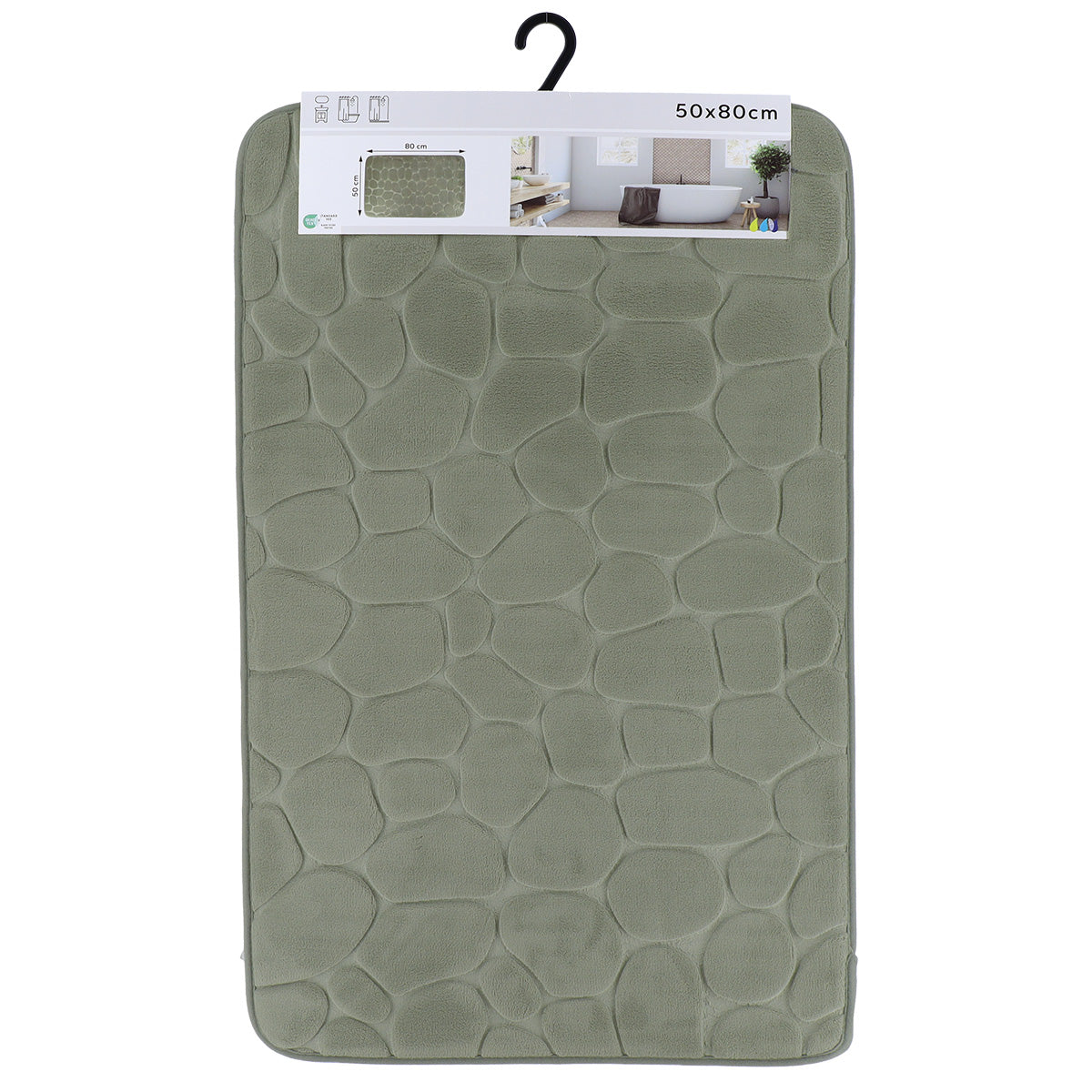 Covoraș Microfibră cu Spumă de Memorie 50x80 cm - Khaki