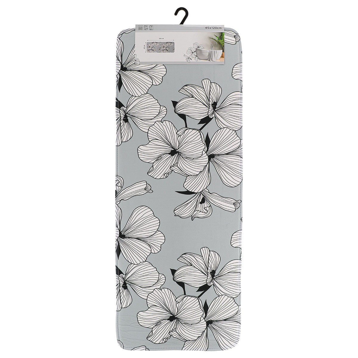 Covoraș Microfibră 45x120 Cm - Grey Ecrin