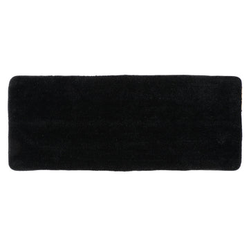 Covoraș Baie Microfibră Pentru Lavoar Dublu 50x120 CM cu Fund de Latex - Negru