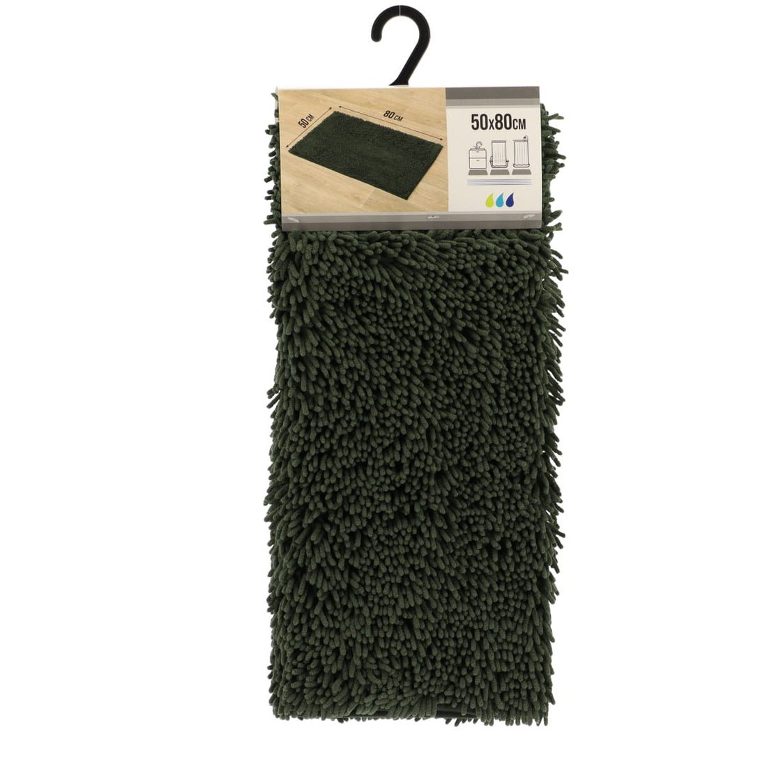 Covor Microfibră 50x80 CM - Green Dark
