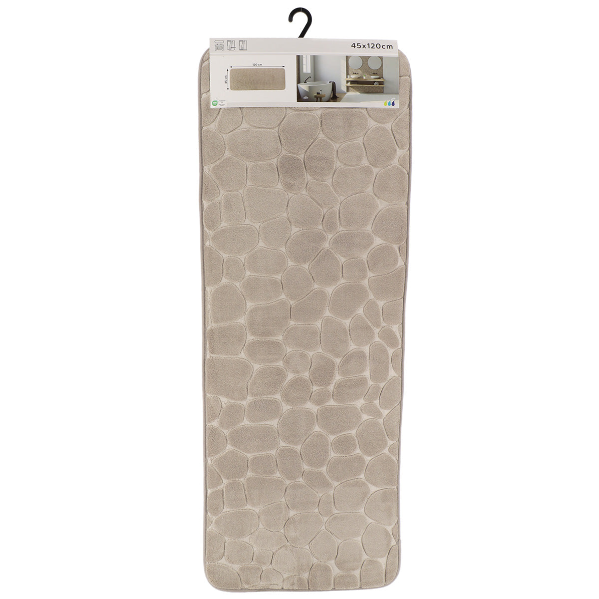 Covoraș Microfibră cu Spumă de Memorie 45x120 cm - Taupe