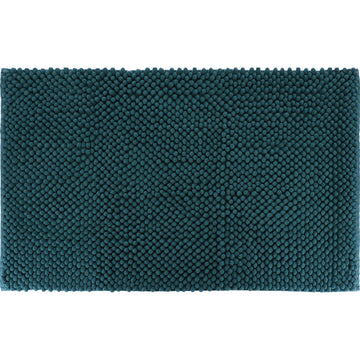 Covor Baie Microfibră cu Bile 50x80 CM - Peacock Blue