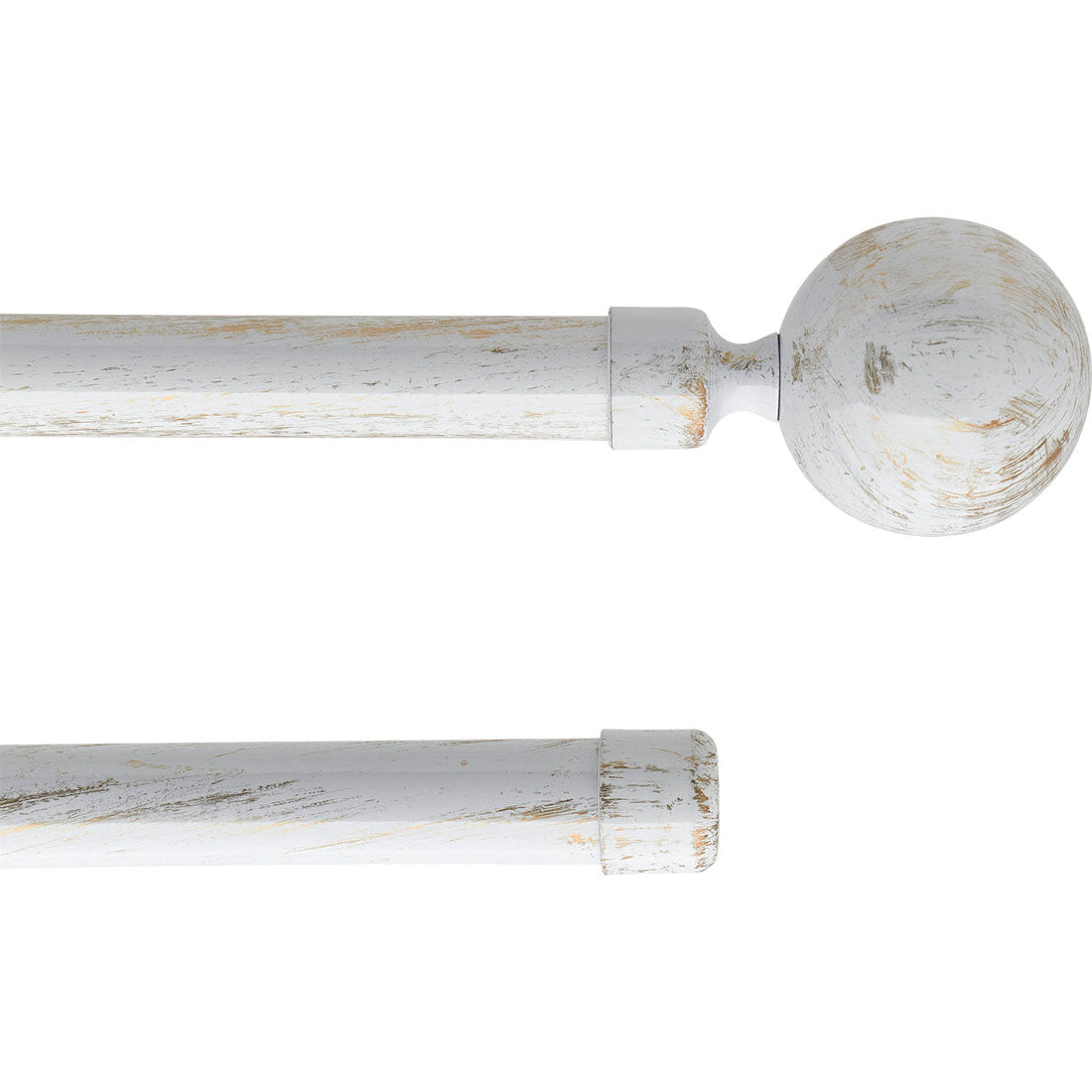 Galerie Dublă Extensibilă 210-380 CM Paloma - Alb Auriu