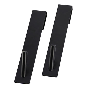 Set 2 Cârlige Metalice pentru Perdea de Duș Negru