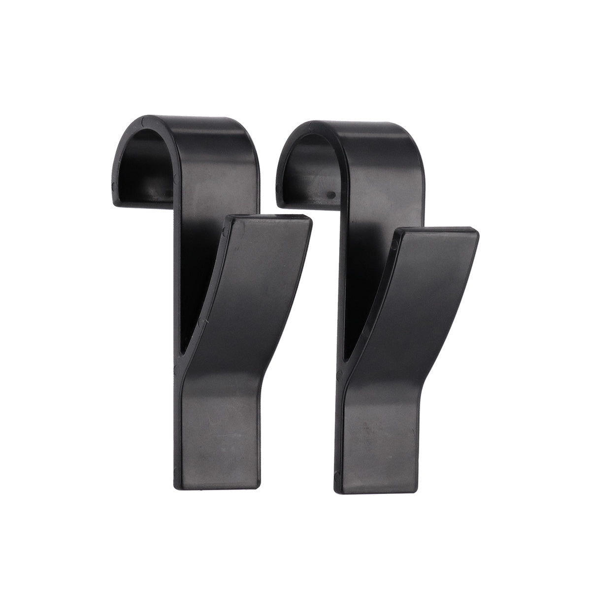 Set 2 Cârlige Plastic pentru Radiator de Prosop Negru