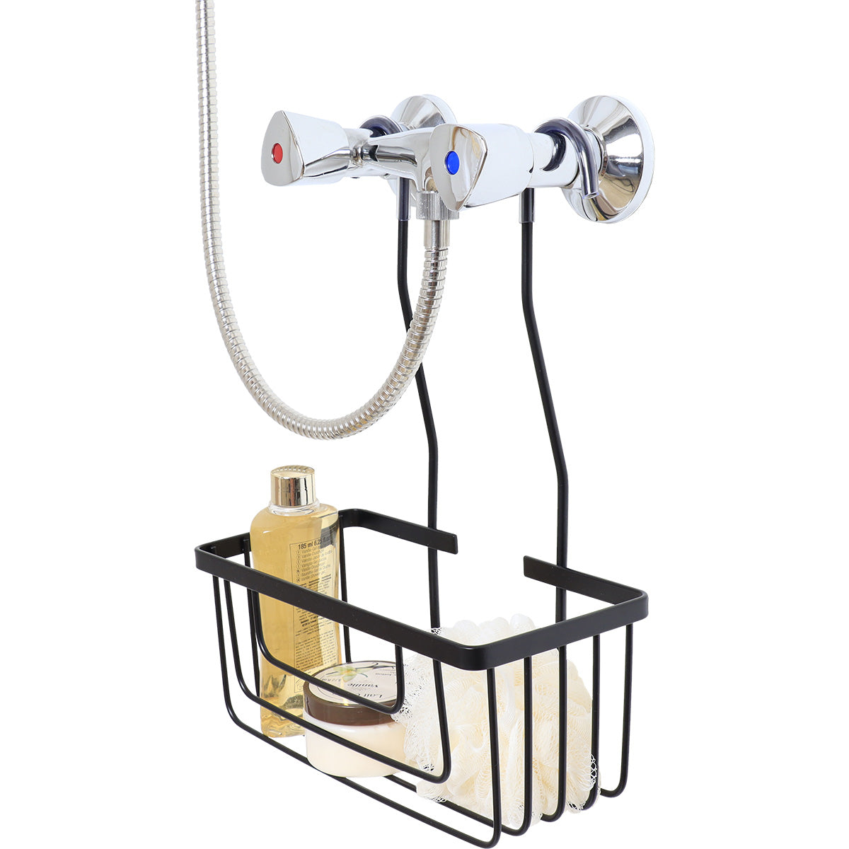 Organizator Duș din Oțel Inoxidabil pentru Termostat - Negru