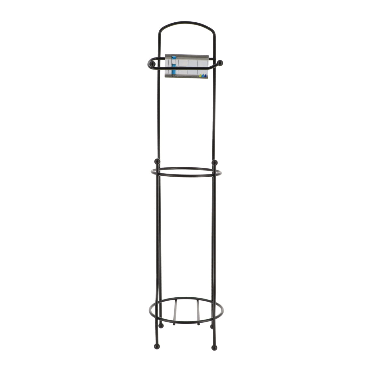 Suport Hârtie Igienică și Rezervă din Metal - Negru, Design Modern