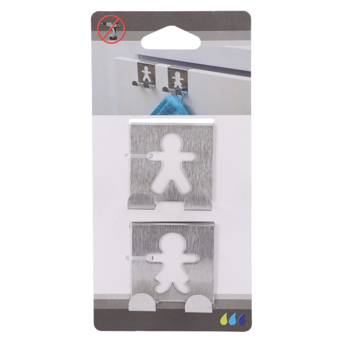 Set 2 Cârlige Oțel Inoxidabil Siluete Decorative