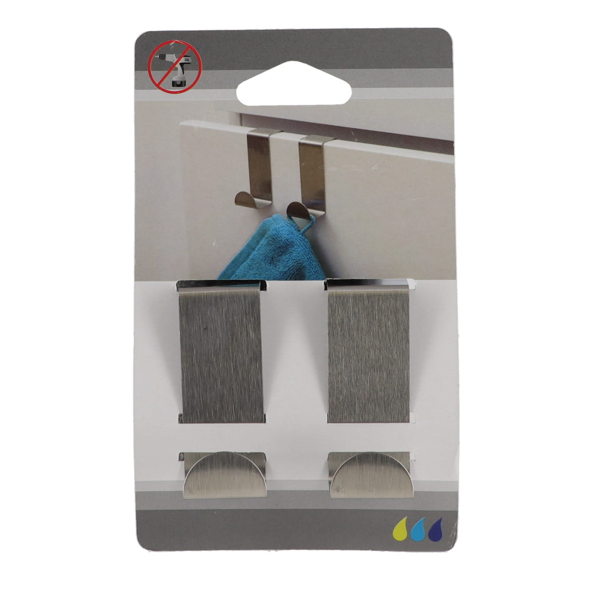 Set 2 Cârlige Oțel Inoxidabil pentru Sertar Design Clasic