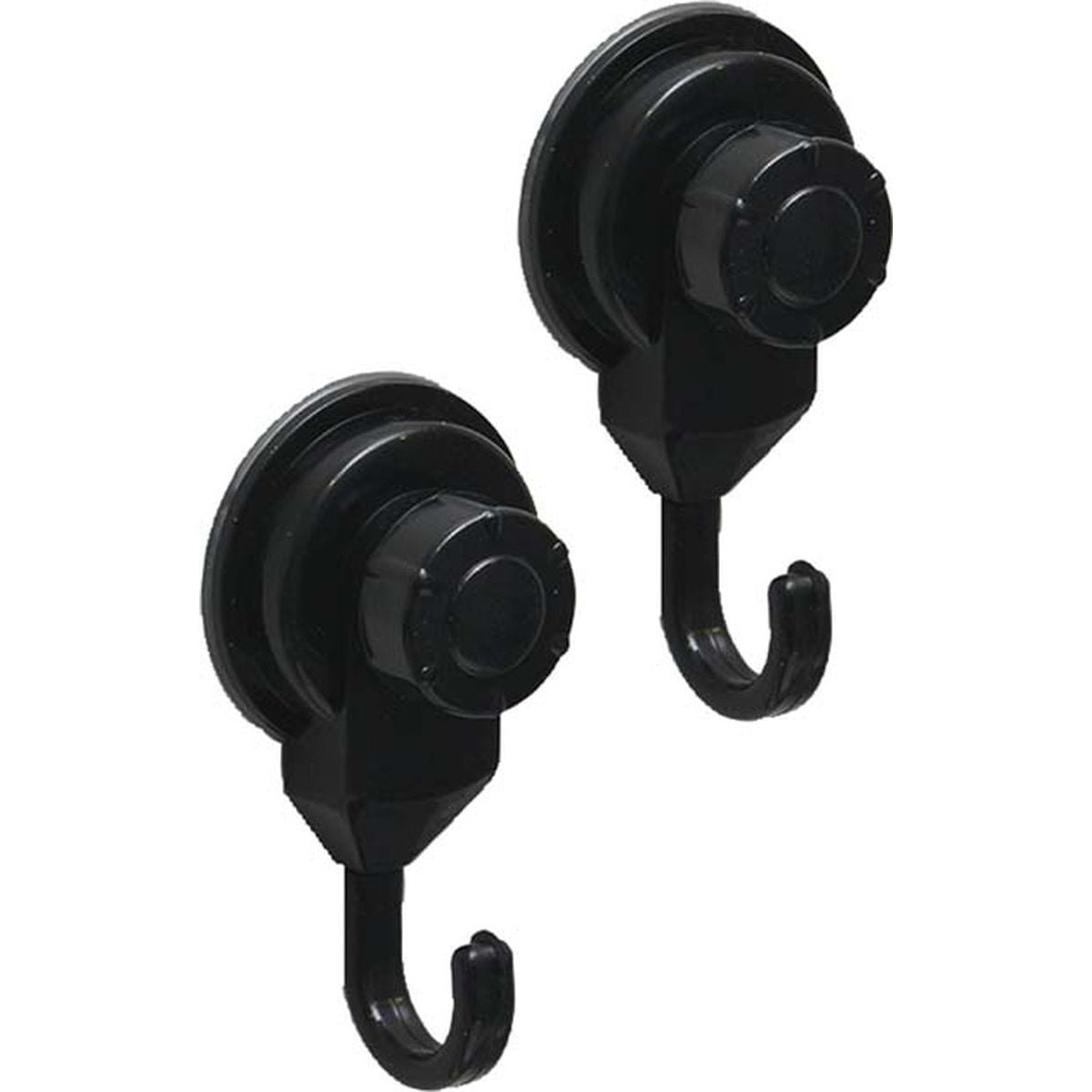 Set 2 Cârlige PP cu Ventuze Promo Negru