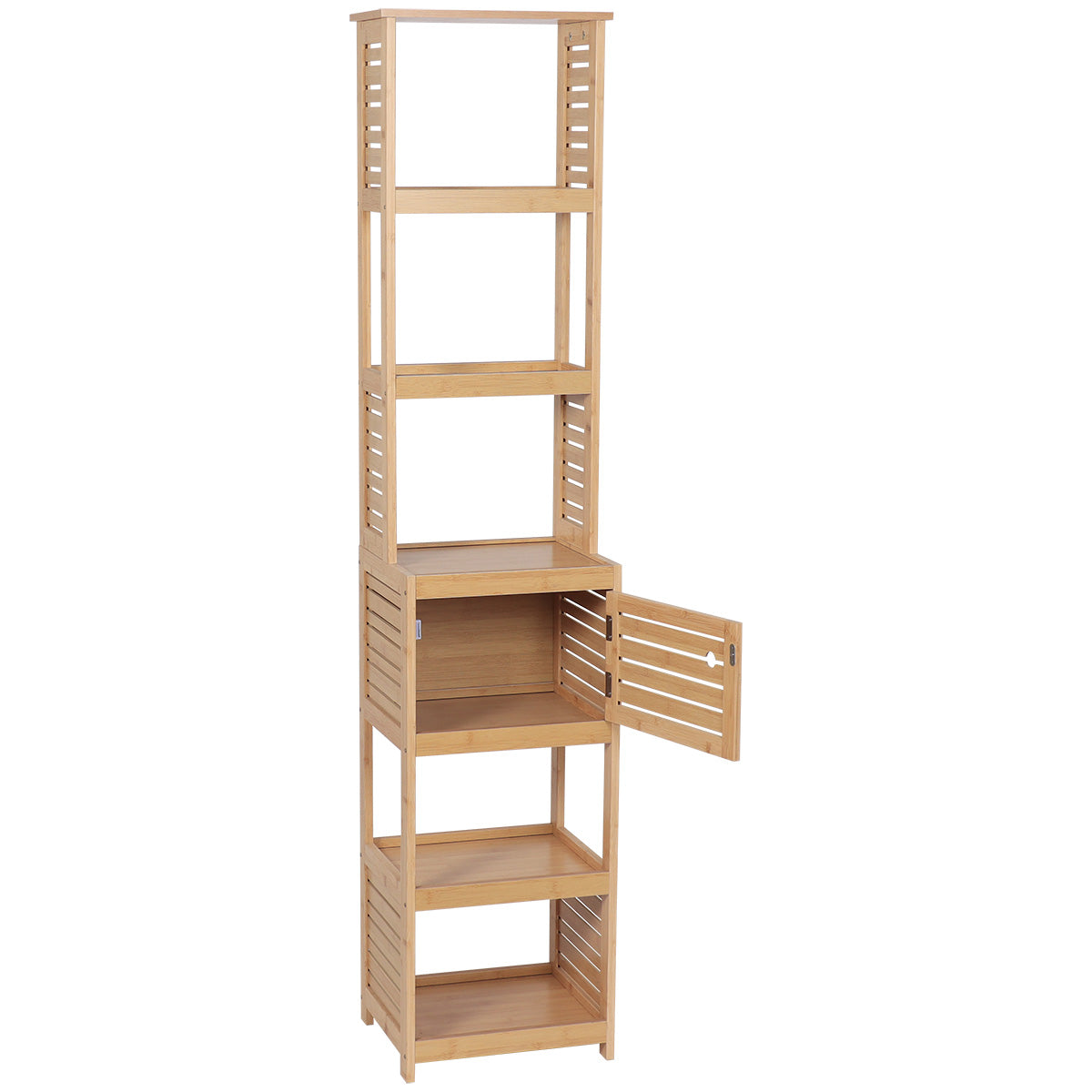 Coloană De Depozitare Din Bambus/MDF Cu 1 Ușă - Trinidad