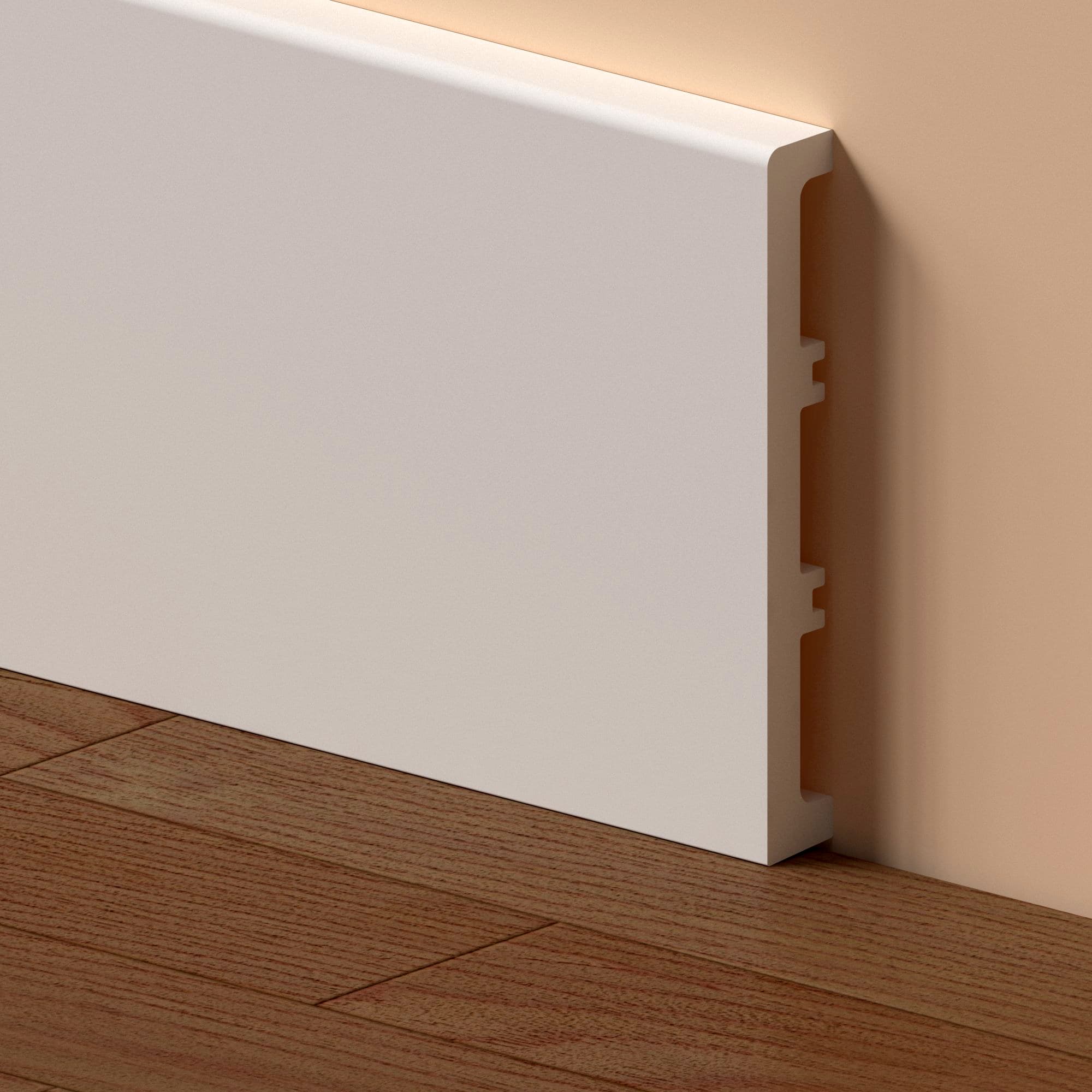 Plintă Albă Duropolimer 12 cm x 220 cm