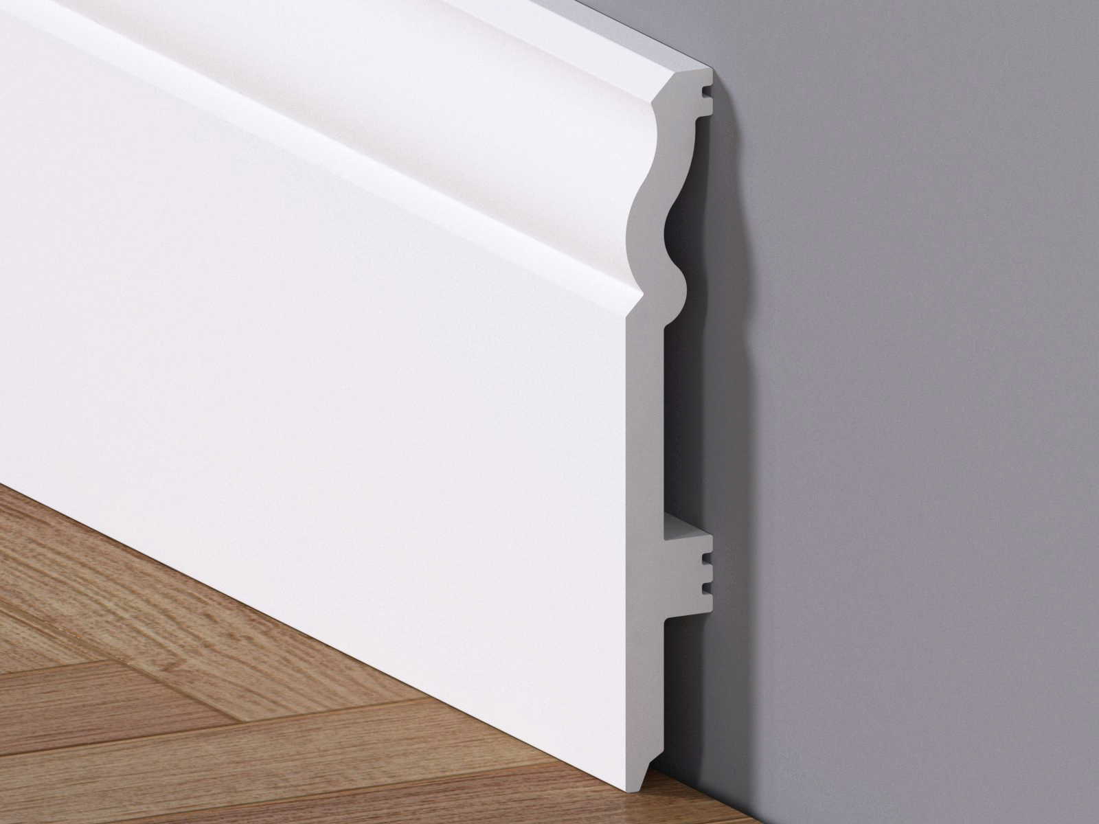 Plintă Albă Duropolimer 12 cm x 220 cm