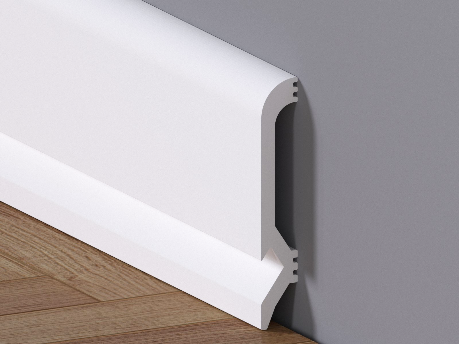 Plintă Albă Duropolimer LED 10 cm x 220 cm