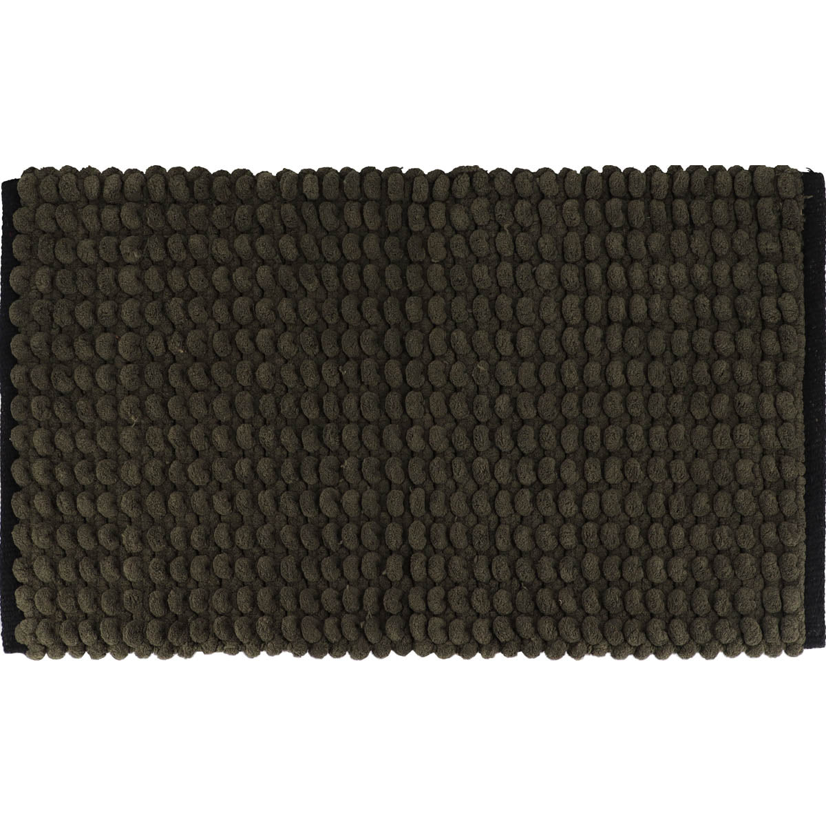 Covoraș Bicolor Bumbac 45x75 CM - Khaki/Negru
