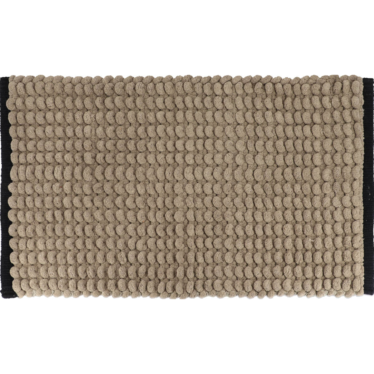 Covoraș Bicolor Bumbac 45x75 CM - Twine Color/Negru
