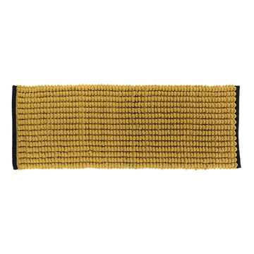 Covoraș Bicolor Bumbac 45x120 CM - Ochre/Negru
