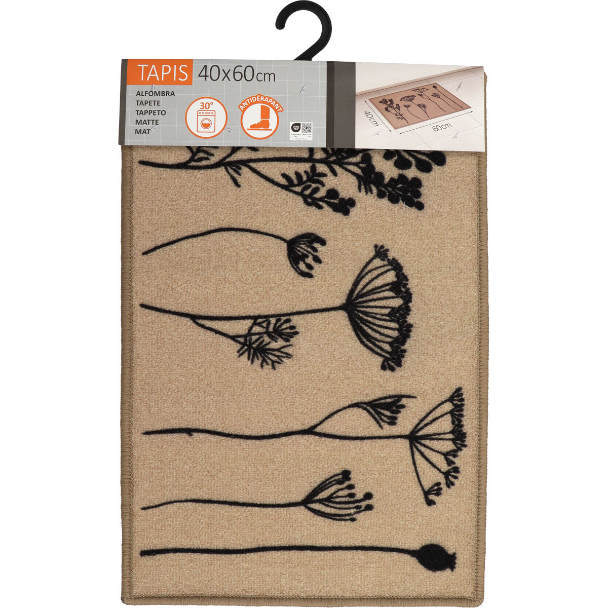 Covor bucătărie Herbier Beige - 50X80CM