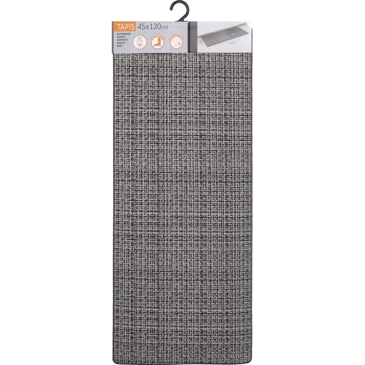 Covor bucătărie Pixel Dark Grey - 45X80CM