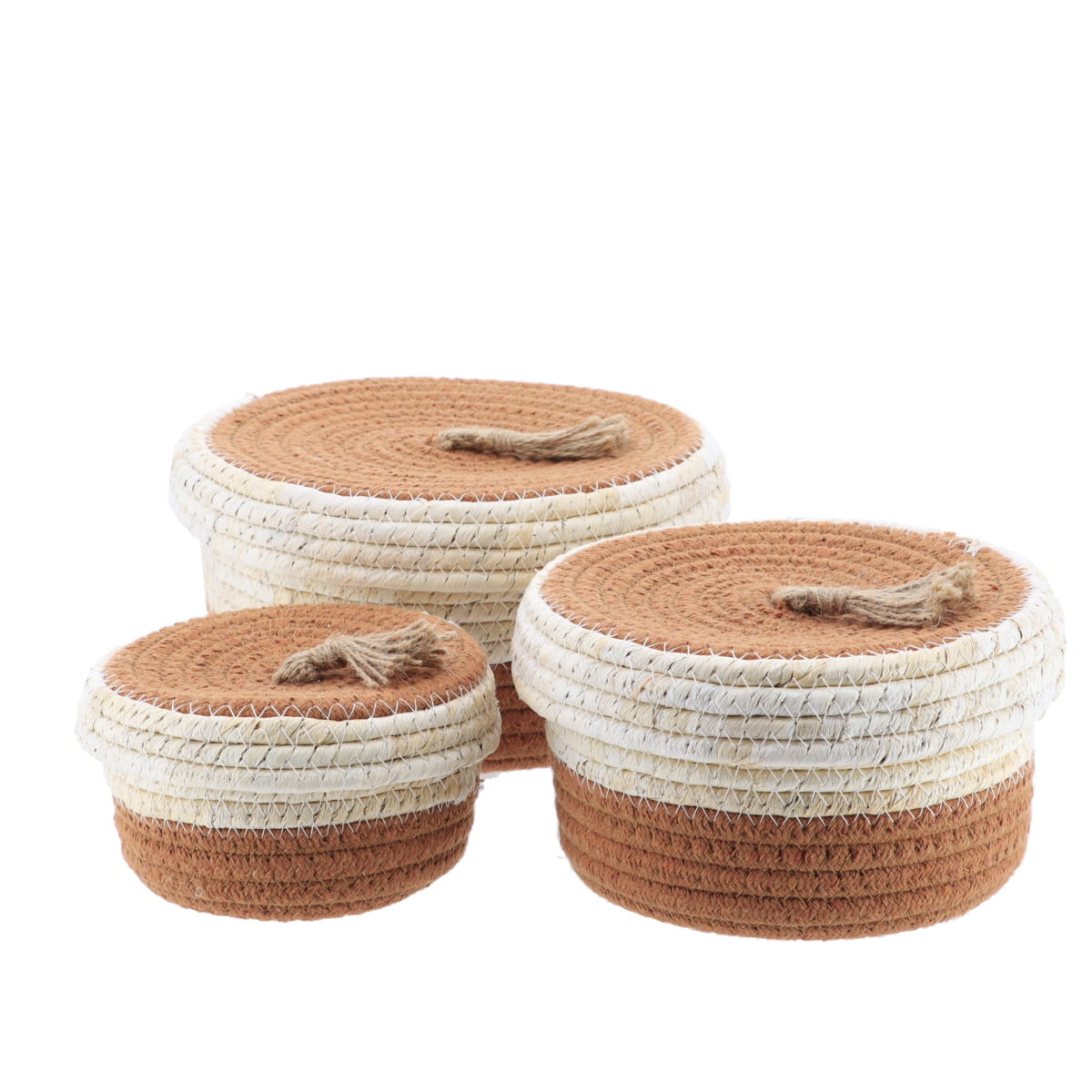 Set 3 Cosuri Natural/Maro - Set coșuri - Softambient