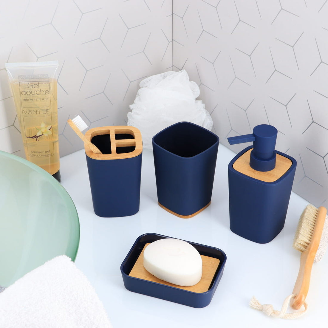 Set Baie Albastru - Set baie - Softambient