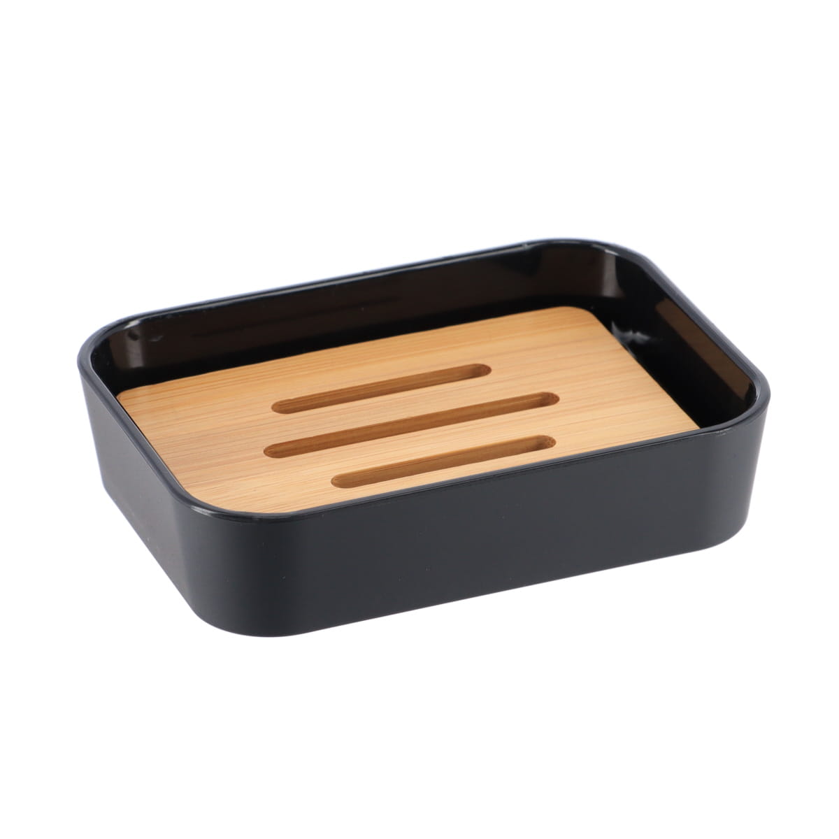 Set Baie Negru / Bambus - Set baie - Softambient