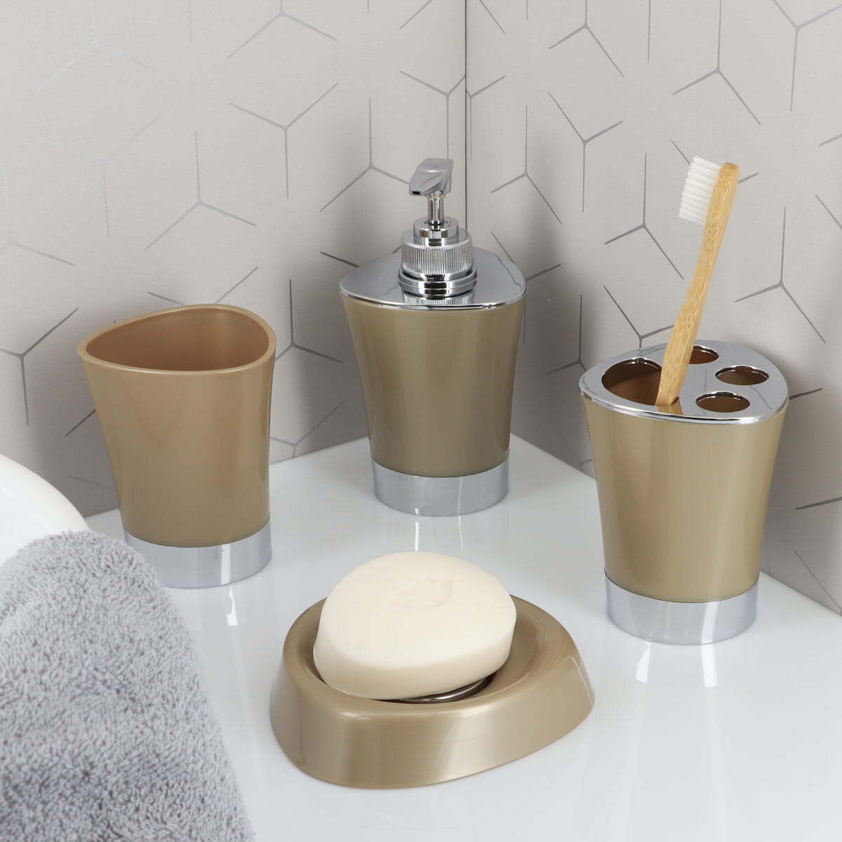 Set Conic Taupe - Set baie - Softambient
