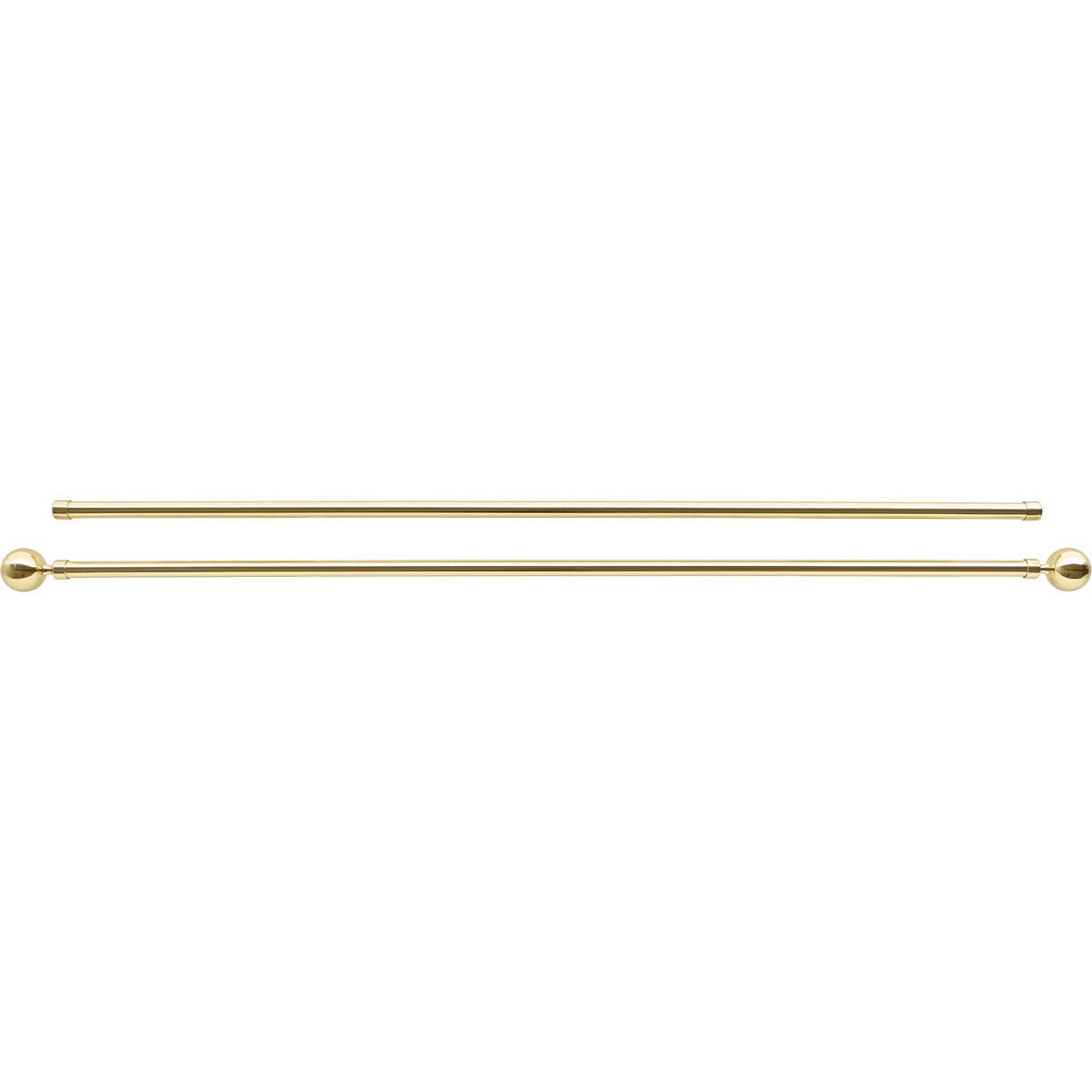 Set Galerie Dublă Extensibilă 120 - 210 CM Paloma Φ19MM - Auriu - Set galerie extensibilă - Softambient