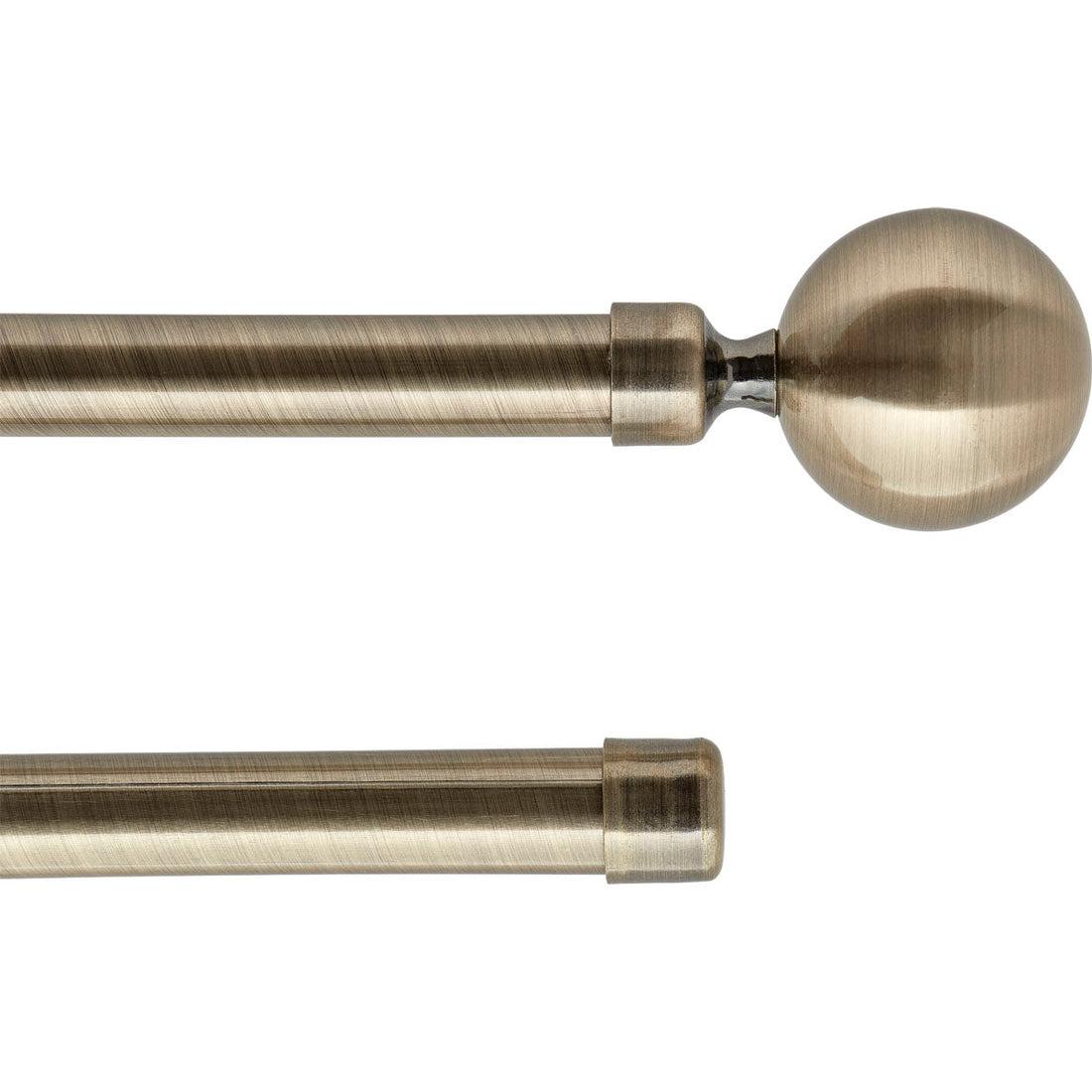 Set Galerie Dublă Extensibilă 210 - 380 CM Paloma Φ19MM - Bronz - Set galerie extensibilă - Softambient