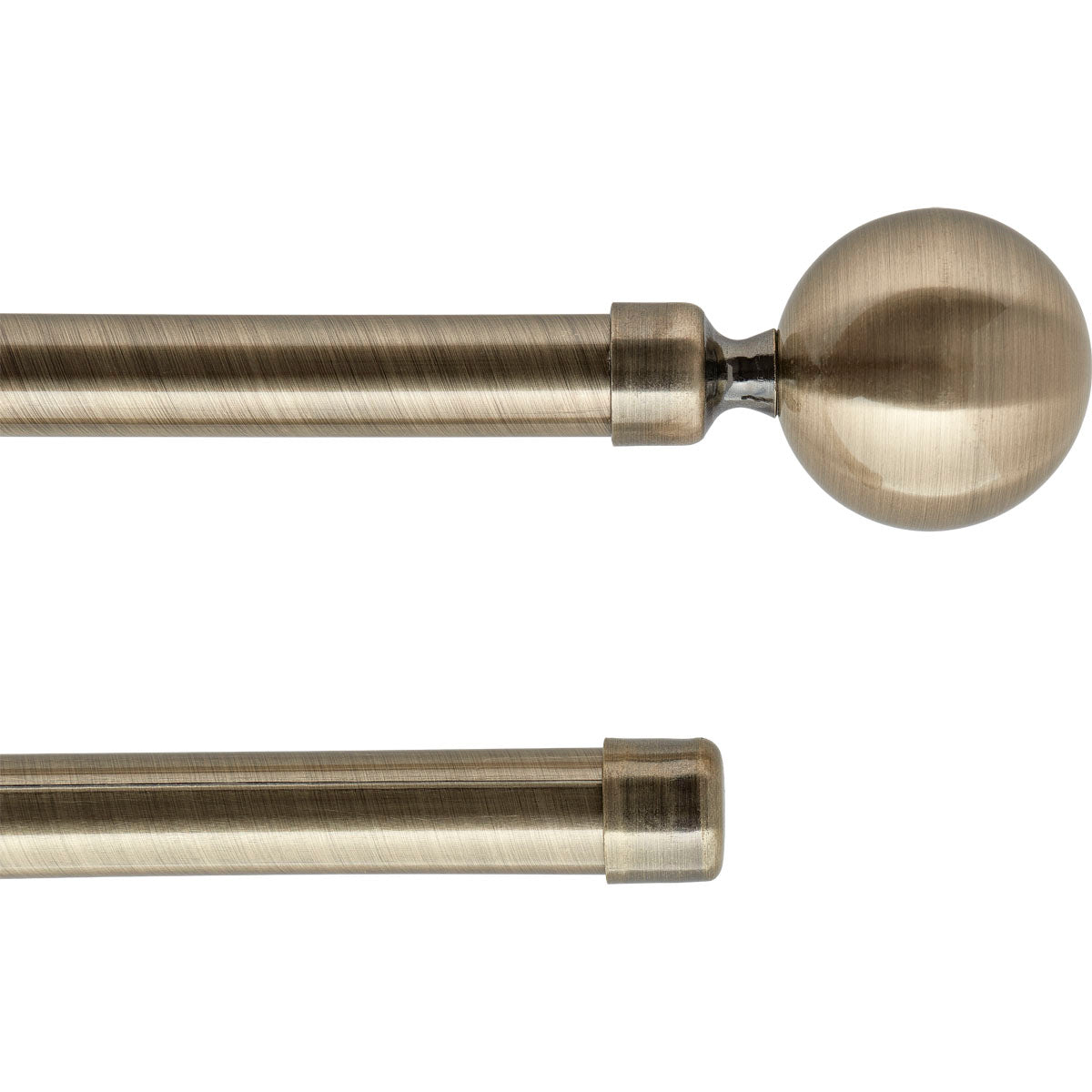 Set Galerie Dublă Extensibilă 210 - 380 CM Paloma Φ19MM - Bronz - Set galerie extensibilă - Softambient