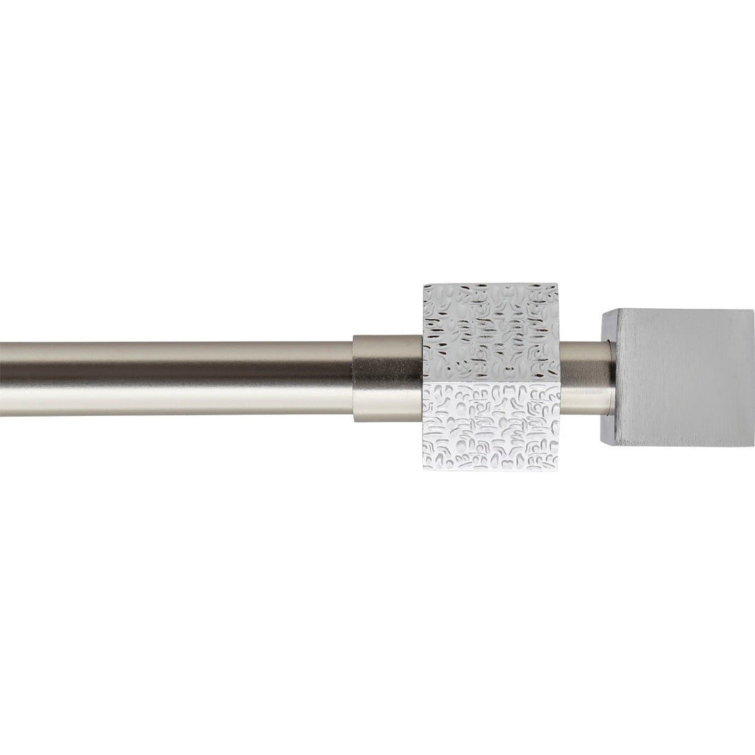 Set Galerie Extensibilă 120 - 210 CM Cubique Φ19MM - Argintiu - Set galerie extensibilă - Softambient