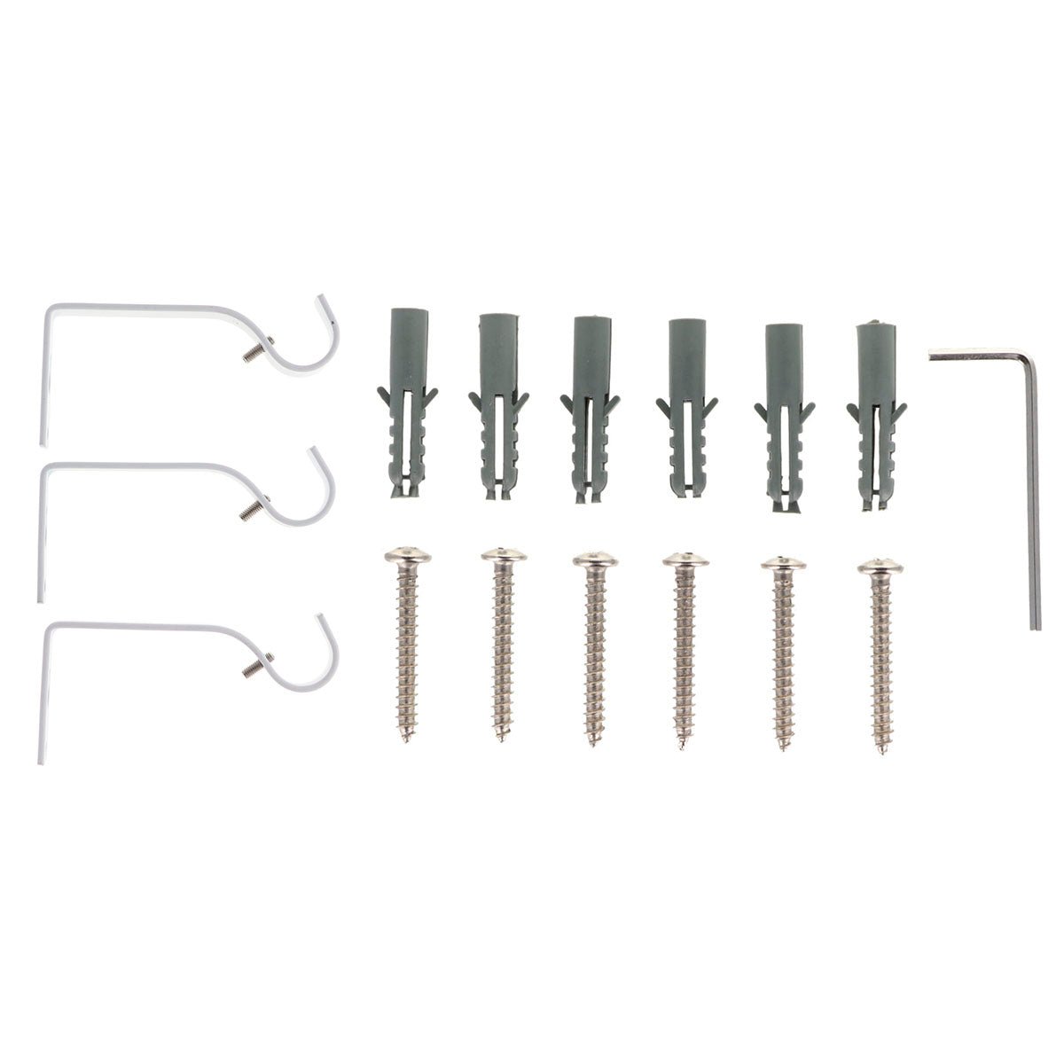 Set Galerie Extensibilă 210 - 380 CM Brasserie Φ19MM - Alb Mat - Set galerie extensibilă - Softambient