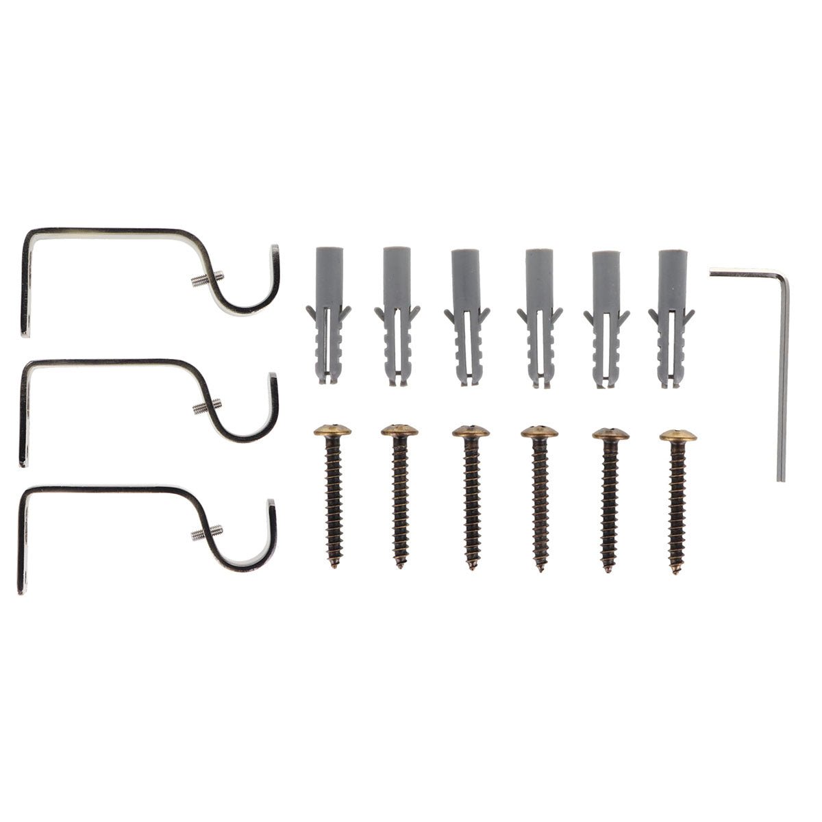 Set Galerie Extensibilă 210 - 380 CM Brasserie Φ19MM - Bronz - Set galerie extensibilă - Softambient