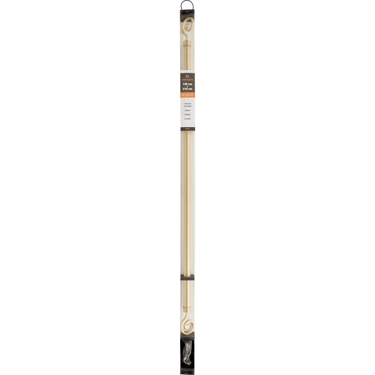 Set Galerie Extensibilă 210 - 380 CM Dream Φ28MM - Auriu Mat - Set galerie extensibilă - Softambient