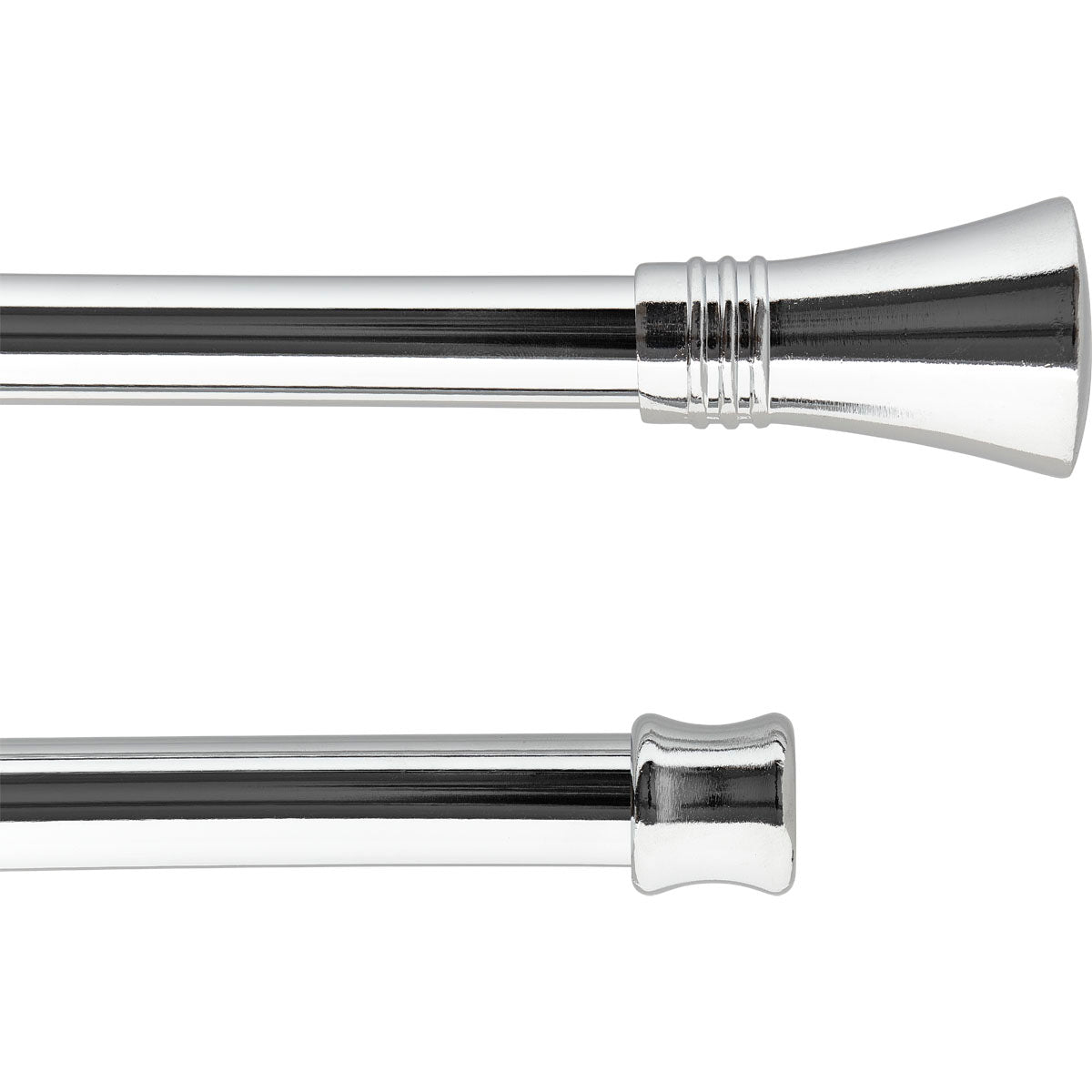 Set Galerie Extensibilă Dublă 210 - 380 CM Lotus Φ19MM - Platinum - Set galerie extensibilă - Softambient