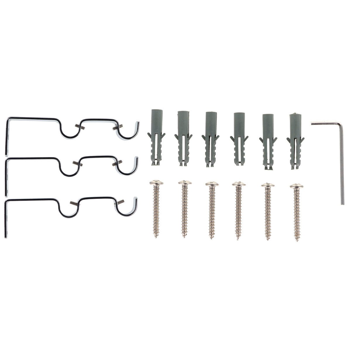Set Galerie Extensibilă Dublă 210 - 380 CM Lotus Φ19MM - Platinum - Set galerie extensibilă - Softambient