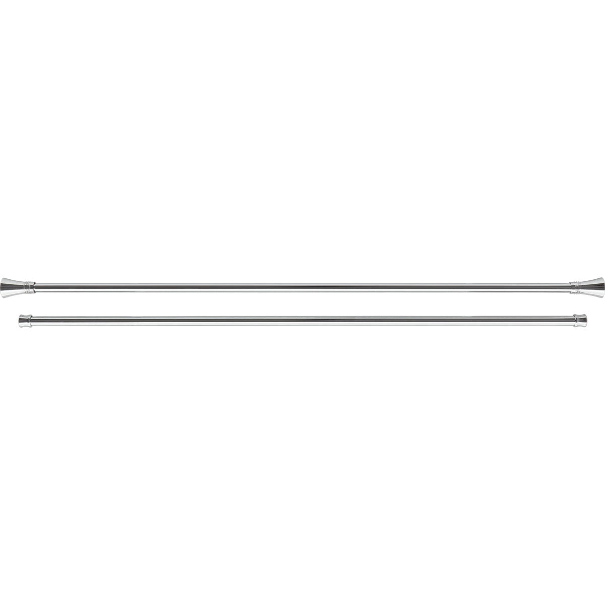 Set Galerie Extensibilă Dublă 210 - 380 CM Lotus Φ19MM - Platinum - Set galerie extensibilă - Softambient