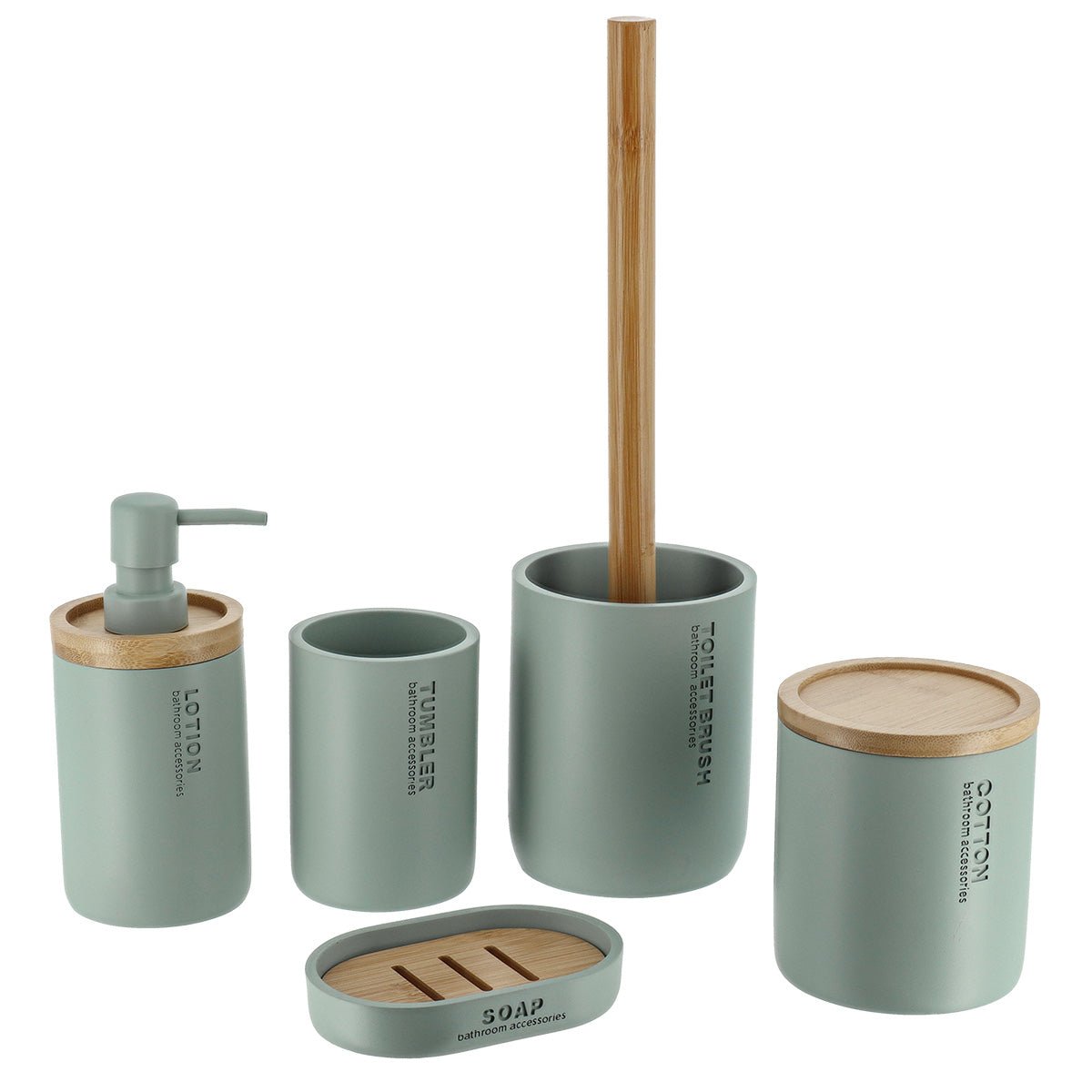 Set Polirasina Verde Eucalipt - Set baie - Softambient